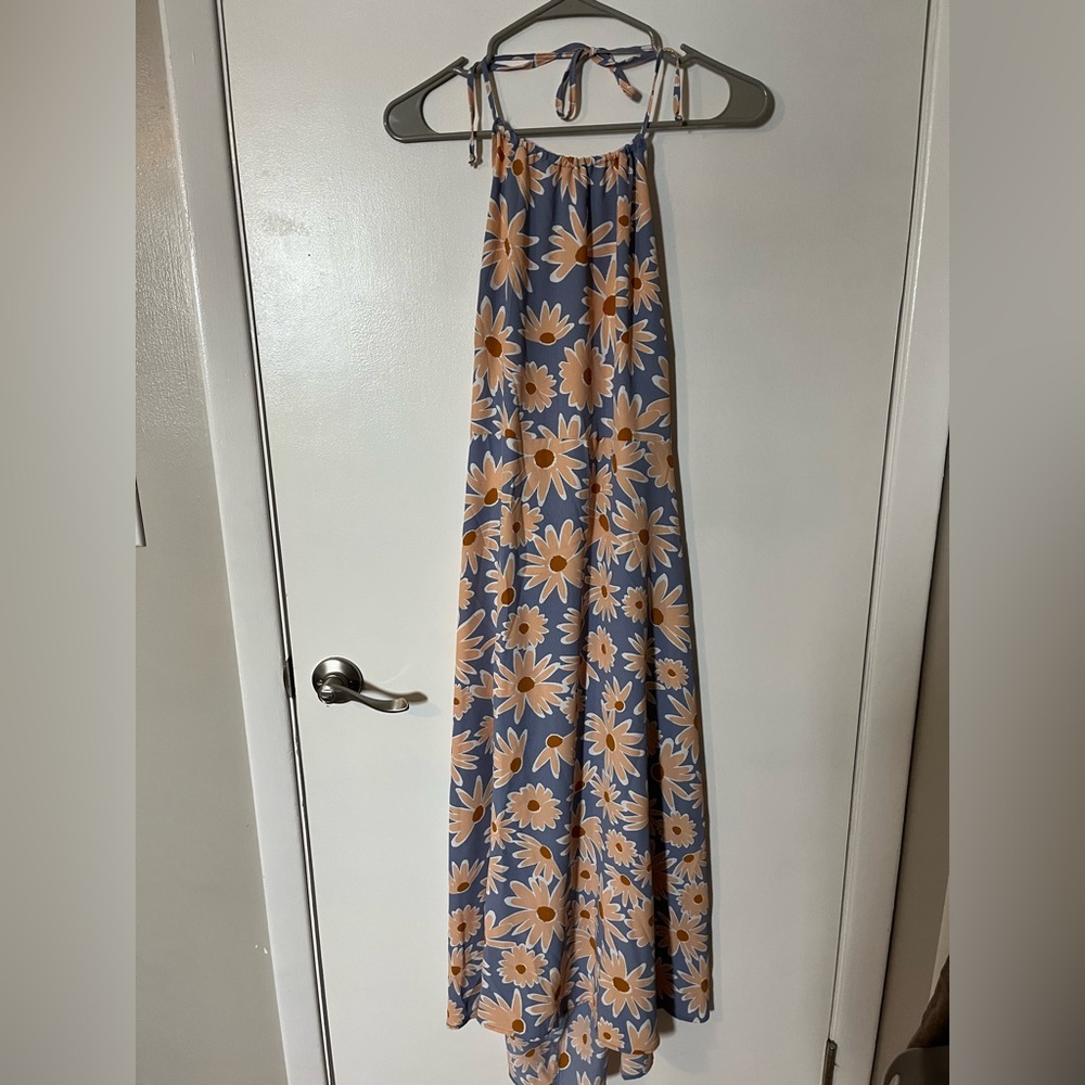 Lily Rose Halter Sundress with Back Tie